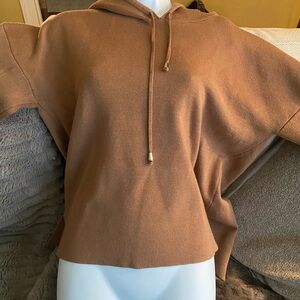 Cyrus Women's Camel Hoodie Sweatshirt